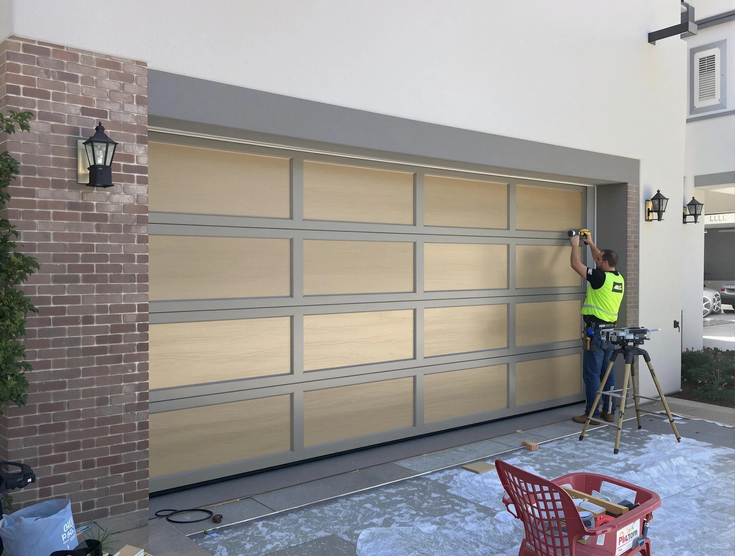 Garage door replacement service by Highland Garage Door Repair in Highland