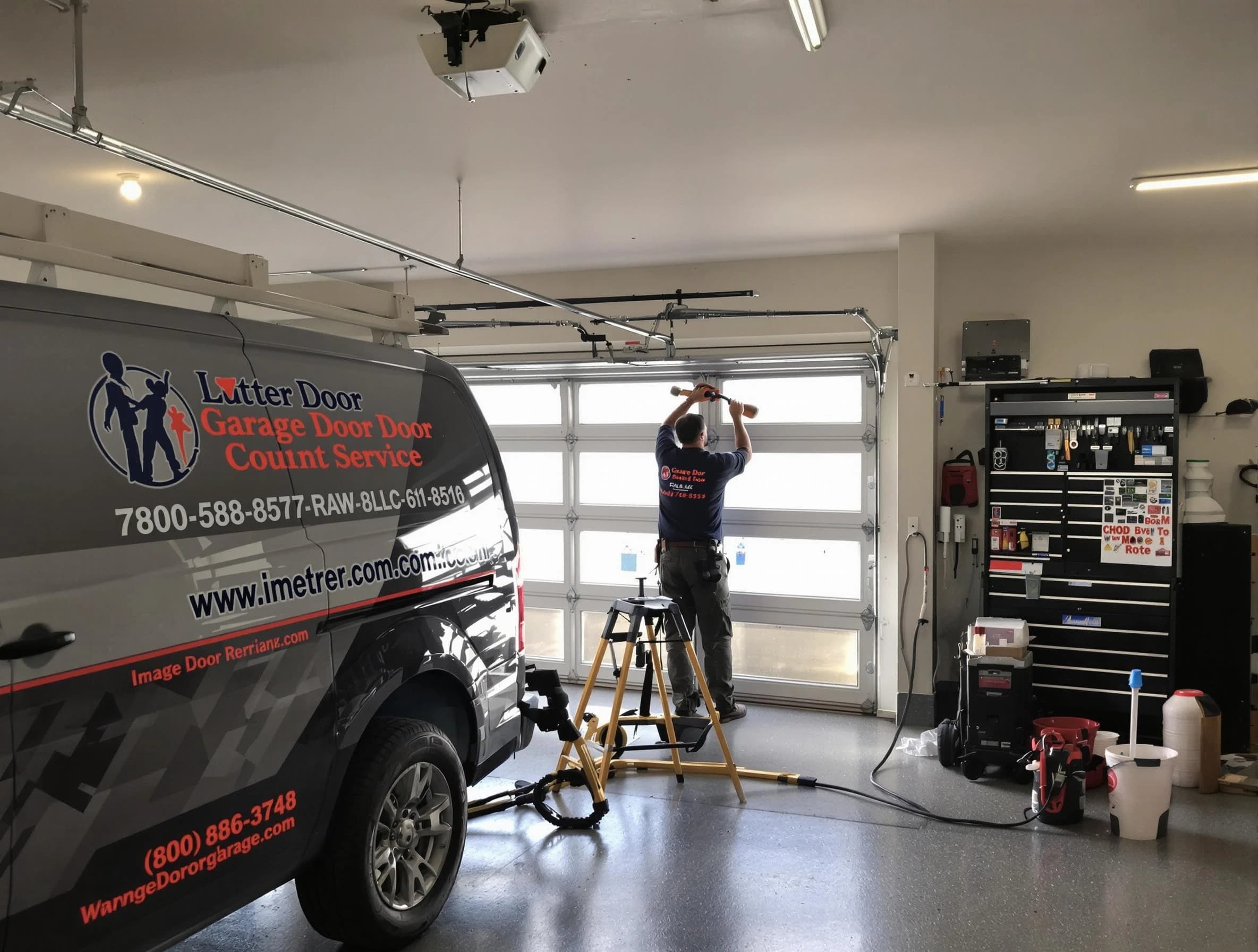 Highland Garage Door Repair rapid response team performing same-day repair in Highland