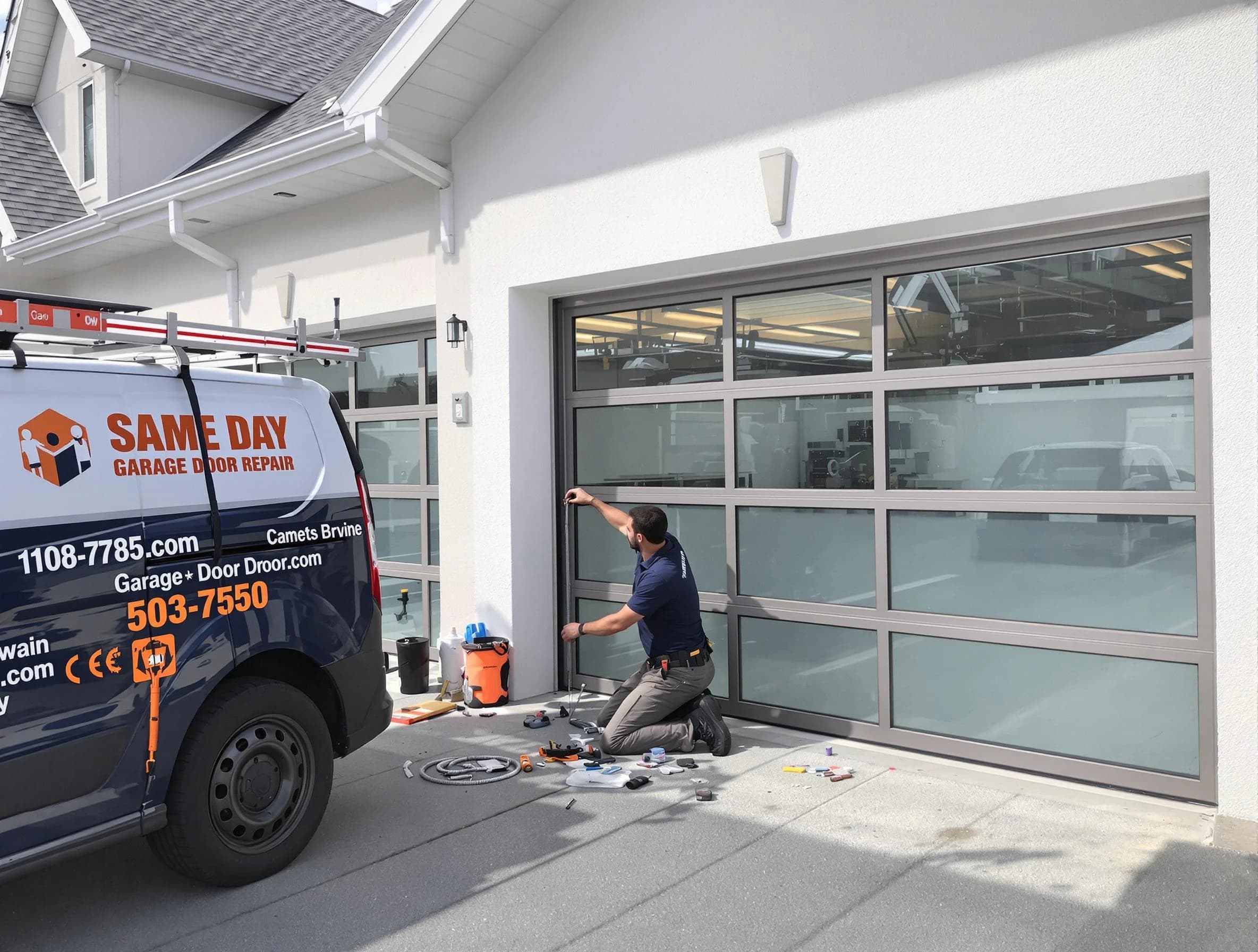 Same-day garage door repair service by Highland Garage Door Repair in Highland