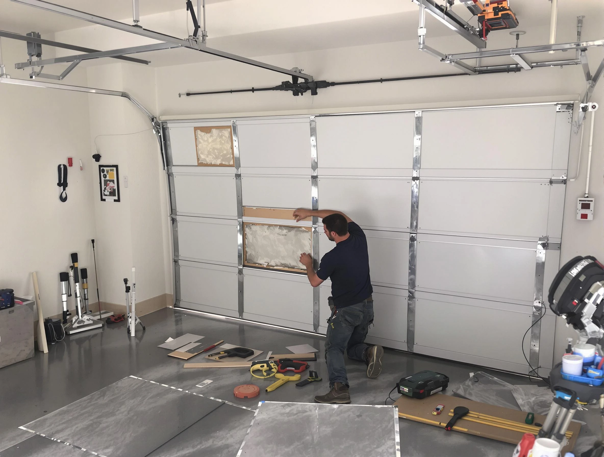 Garage Door Panel Repair in Highland