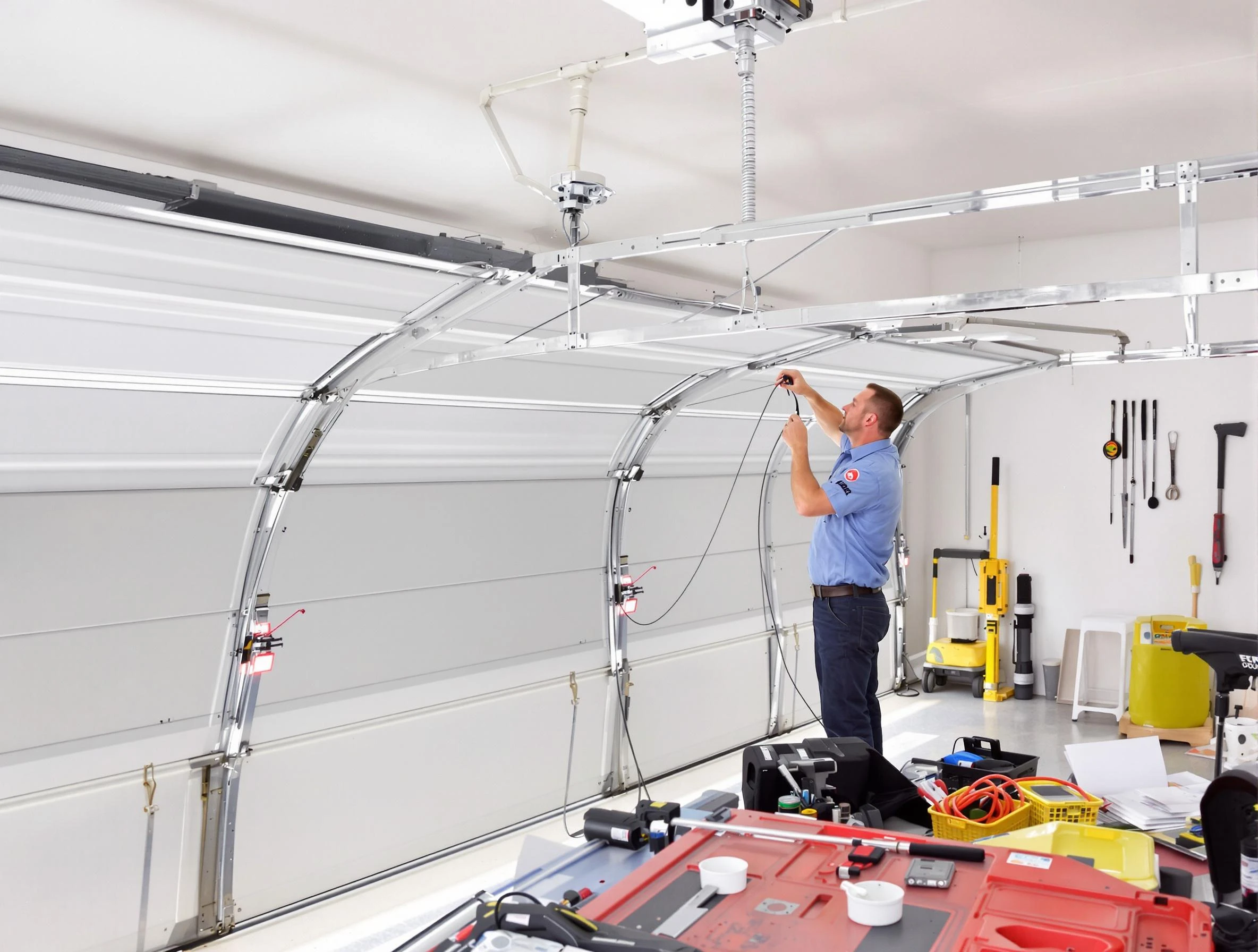 Garage door cable repair service by Highland Garage Door Repair in Highland