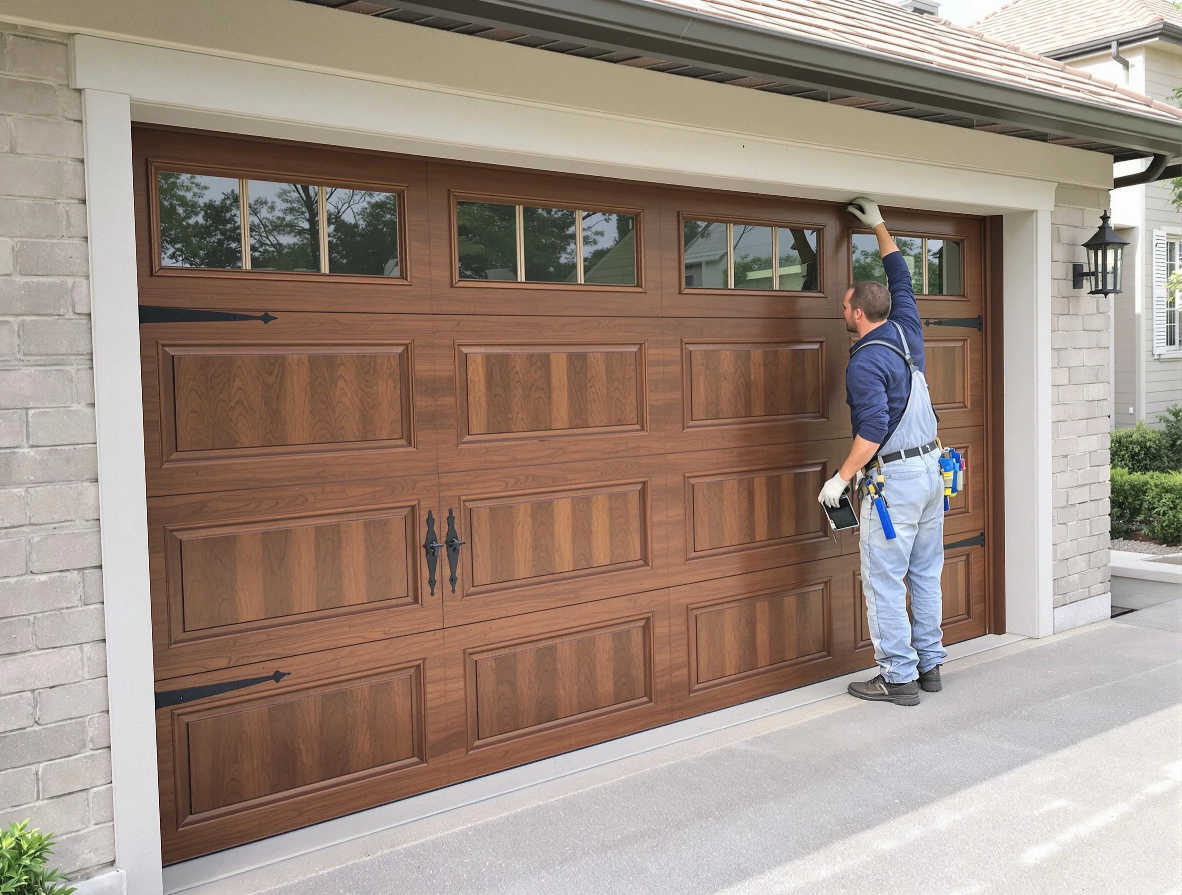 Custom garage door showcase by Highland Garage Door Repair in Highland