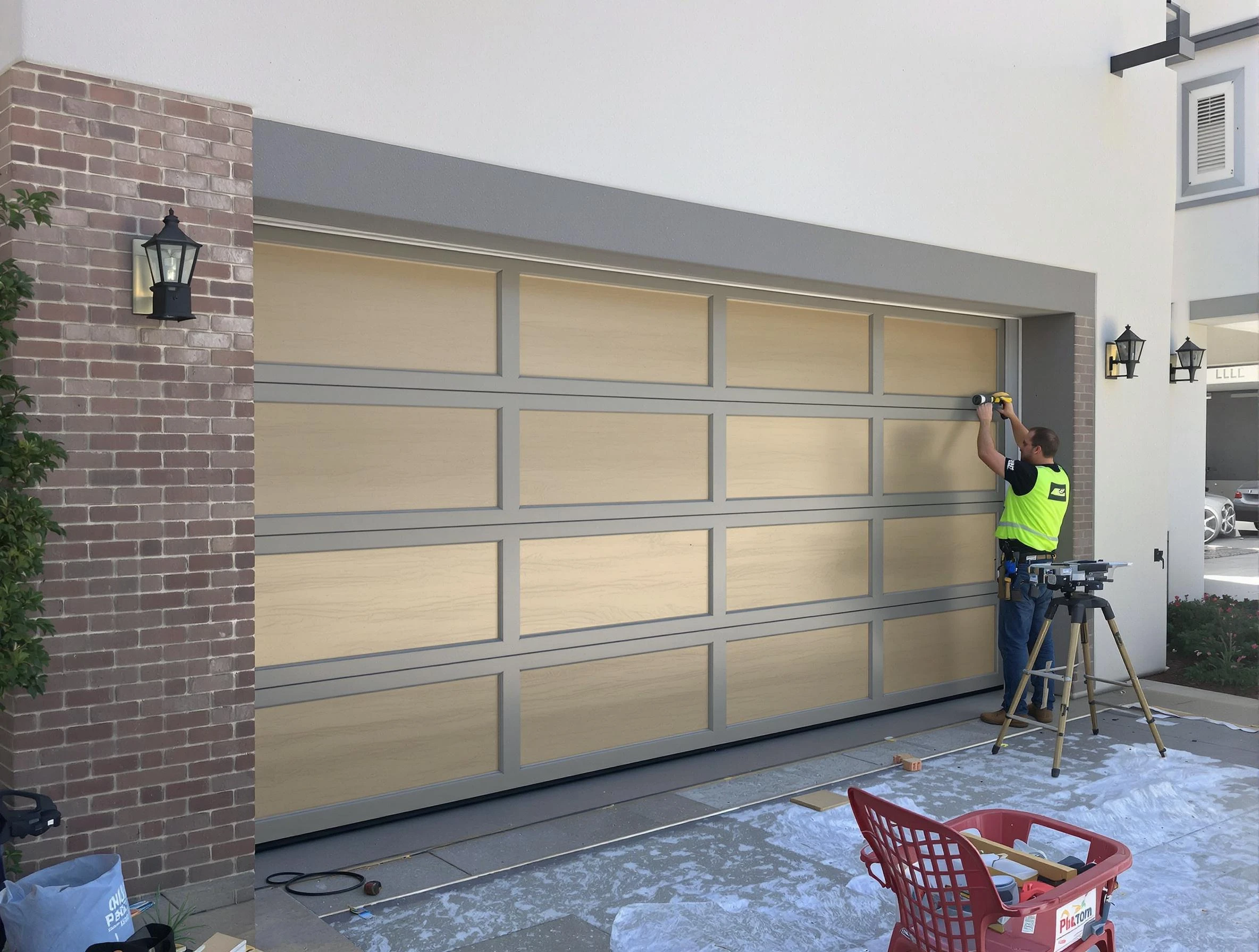 Garage door replacement service by Highland Garage Door Repair in Highland