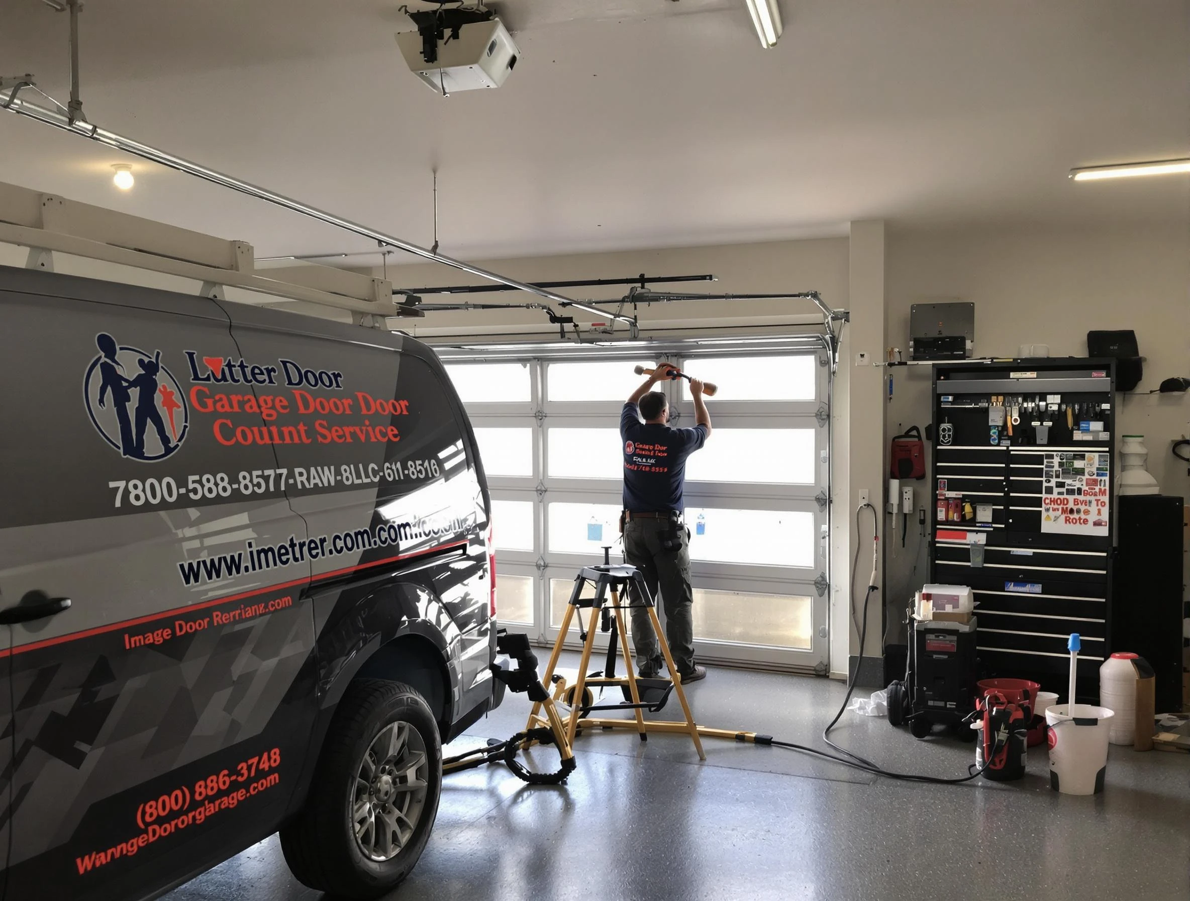 Highland Garage Door Repair rapid response team performing same-day repair in Highland