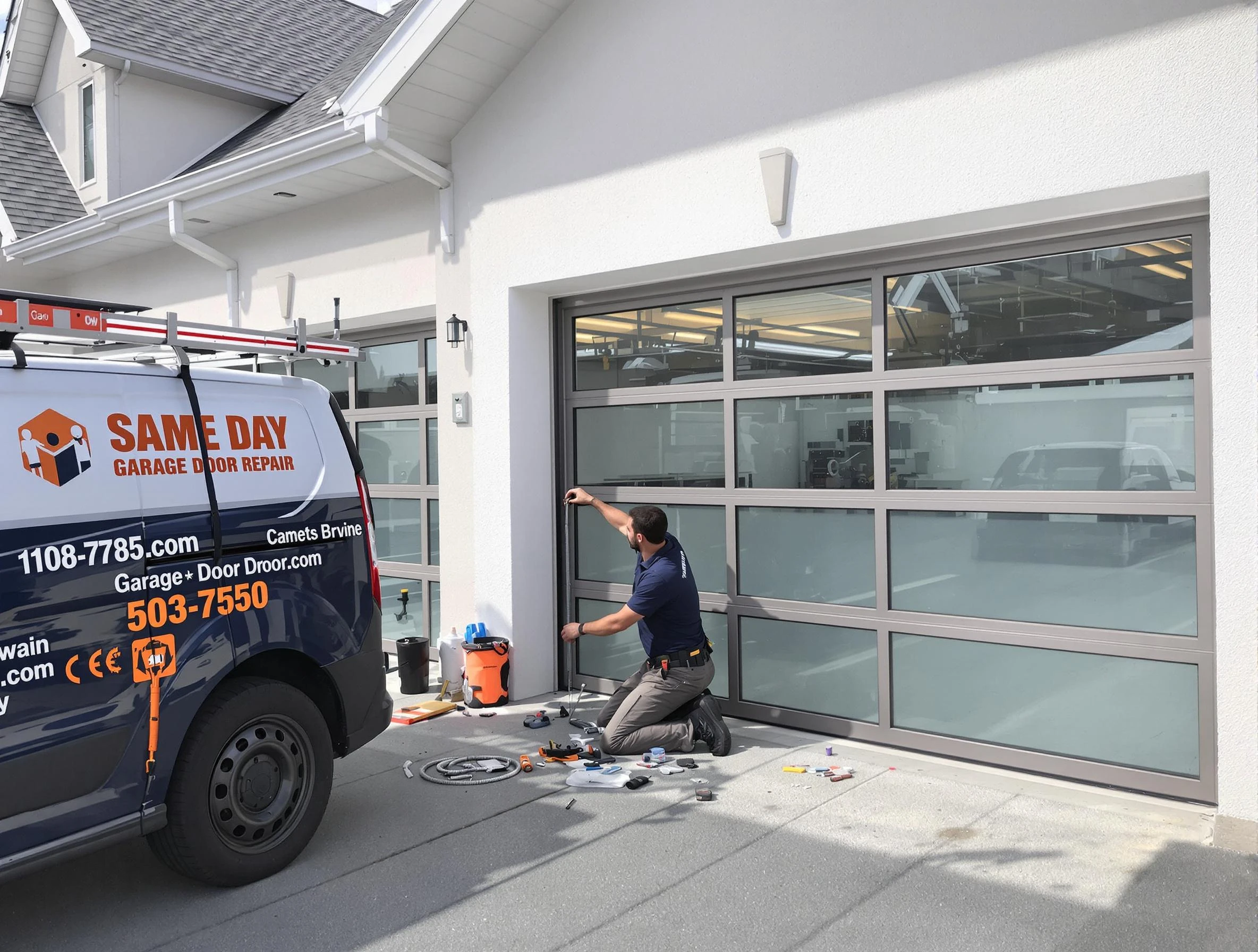 Same-day garage door repair service by Highland Garage Door Repair in Highland